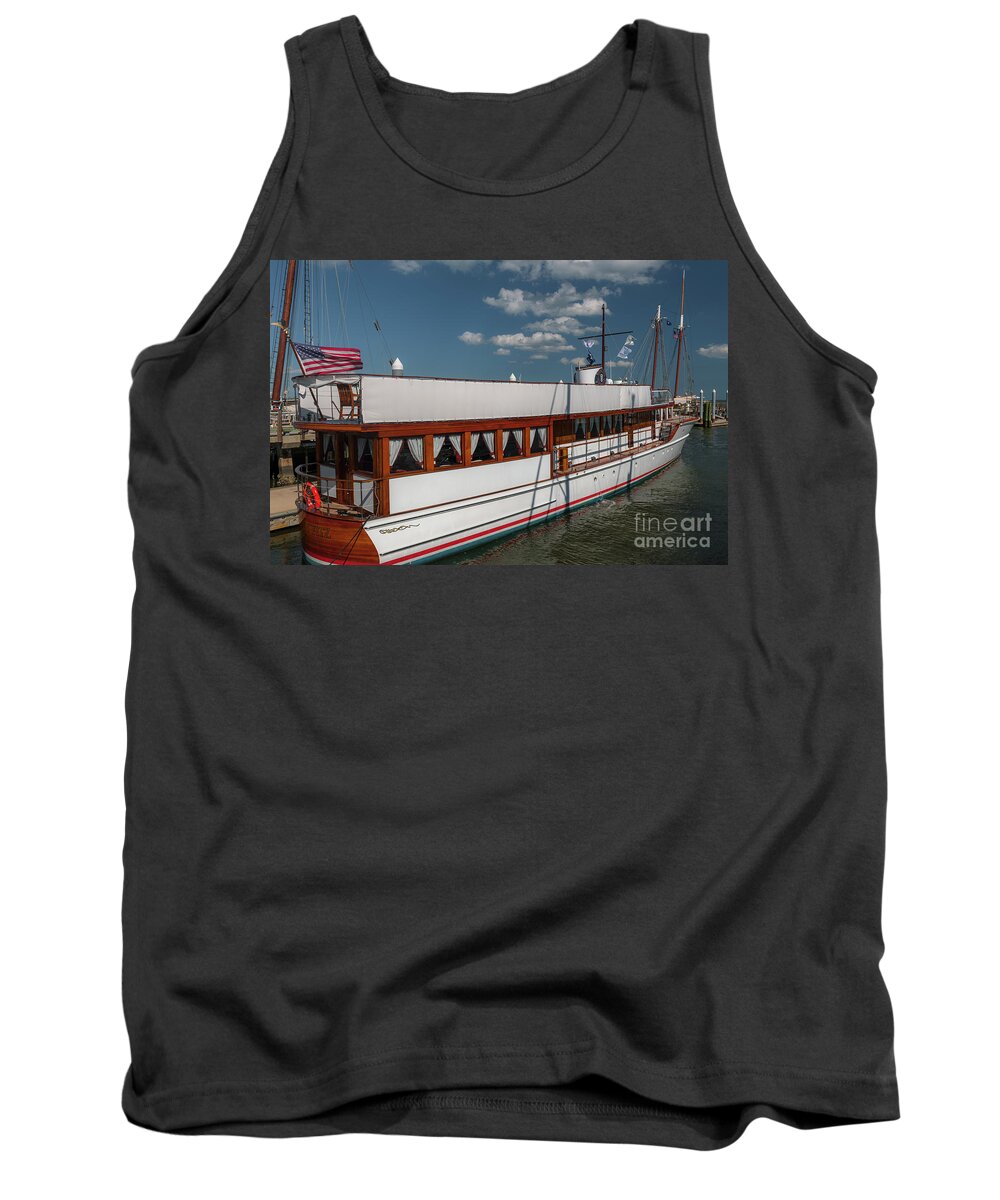 Honey Fitz Tank Top featuring the photograph JFK Yacht by Dale Powell
