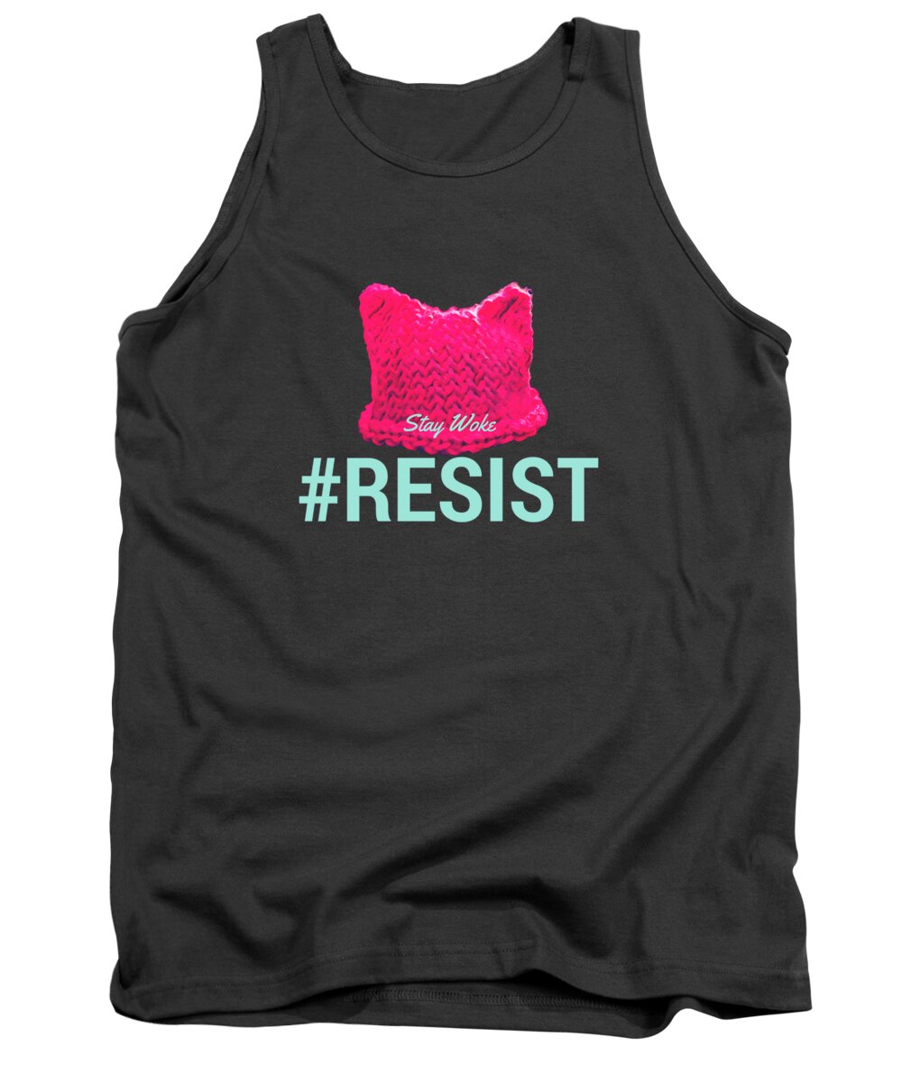 Resist Tank Top featuring the digital art Join The Resistance by Unhinged Artistry
