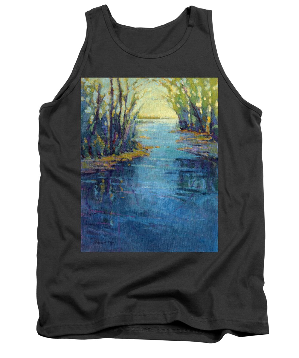 River Tank Top featuring the painting Journey Home by Konnie Kim