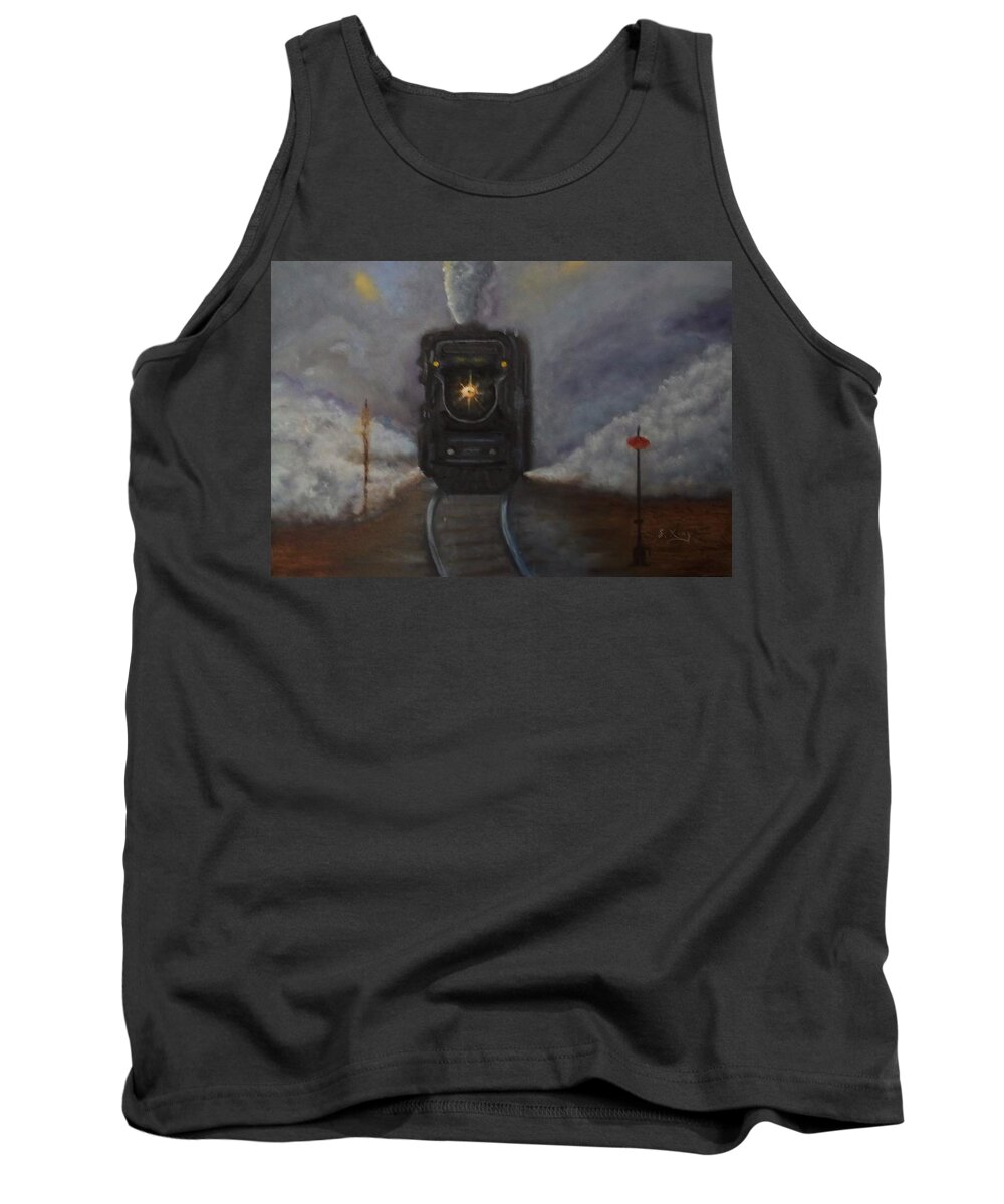 Locomotive Tank Top featuring the painting Junction by Stephen King