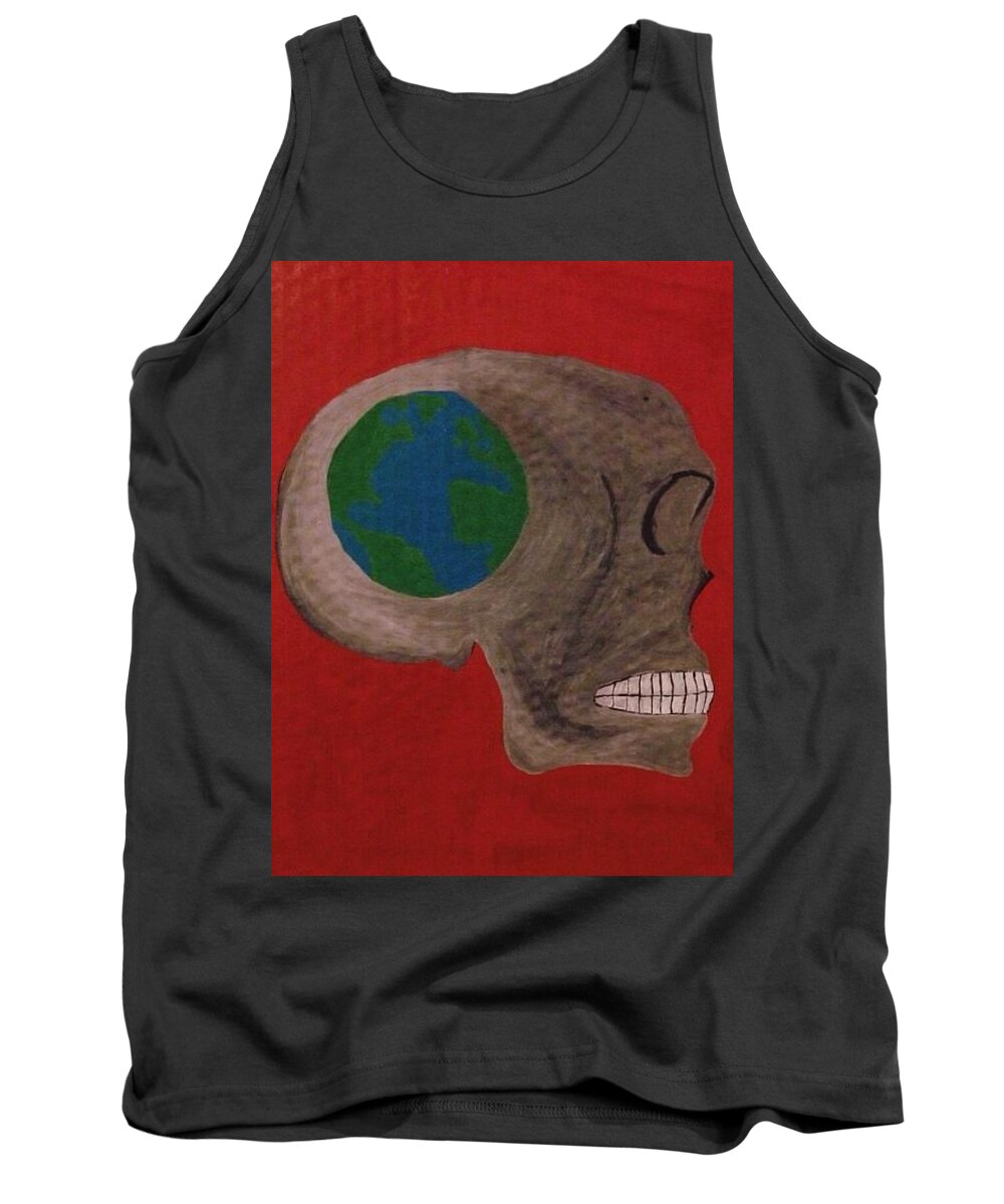 Skull Tank Top featuring the photograph Keep in Mind by Annie Walczyk