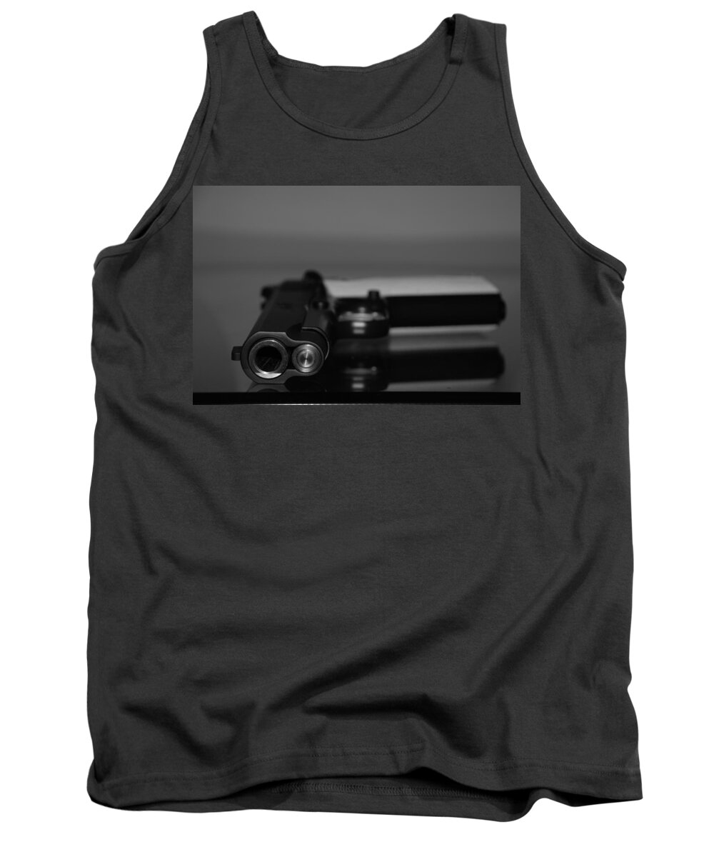 45 Auto Tank Top featuring the photograph Kimber 45 by Rob Hans