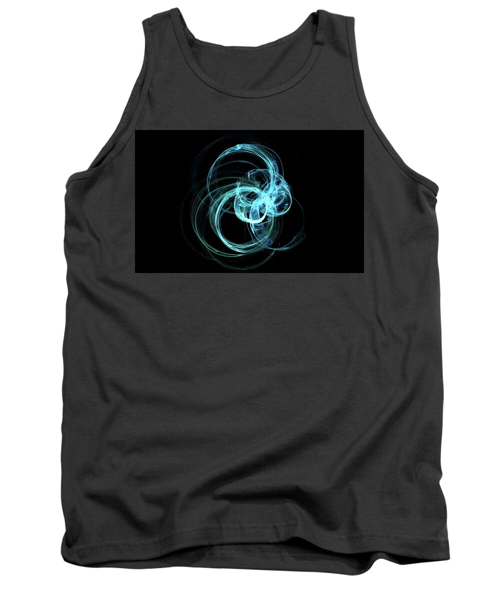 Kinetic Tank Top featuring the digital art Kinetic09 by Andrew Selby