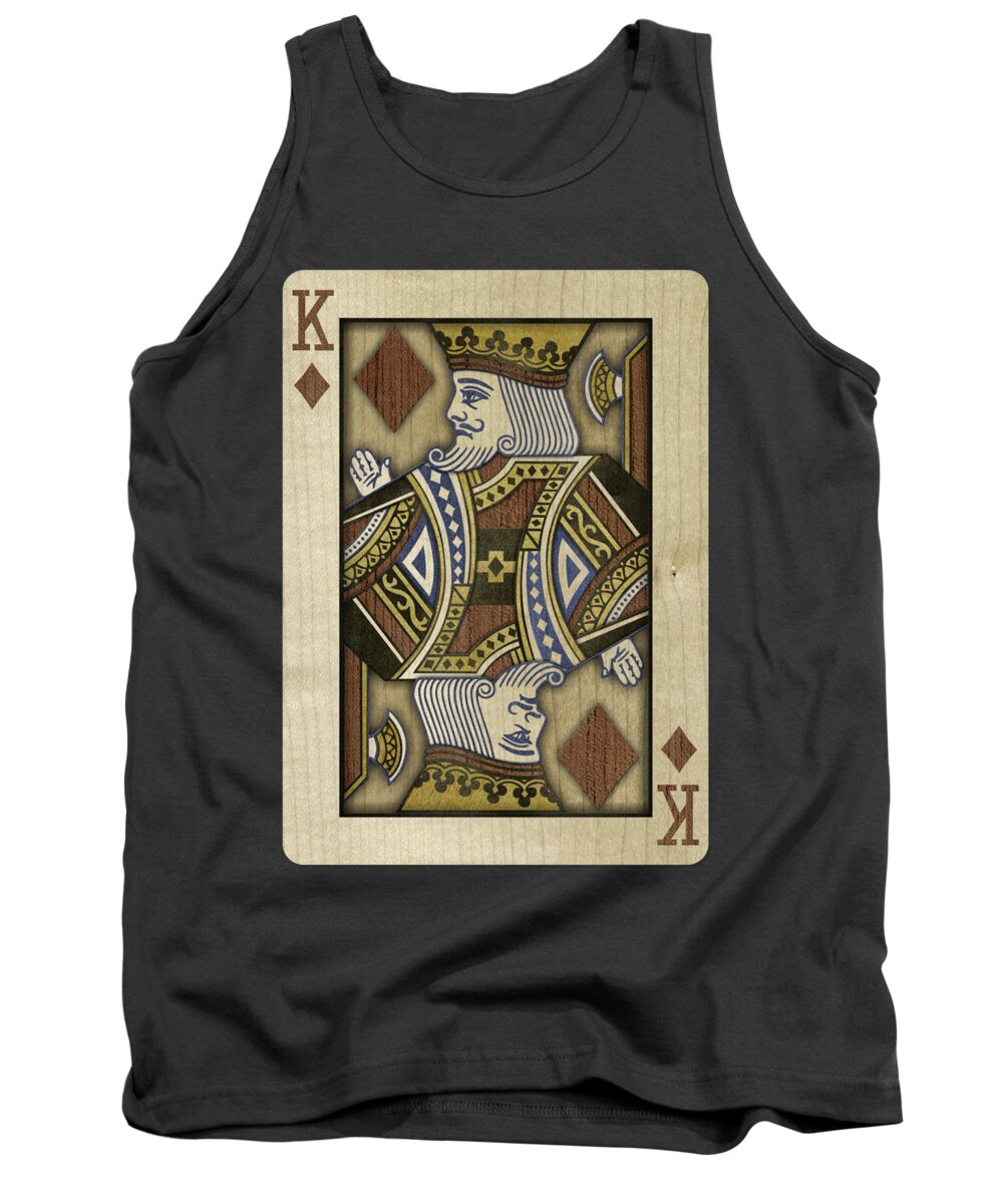 Boards Tank Top featuring the photograph King of Diamonds in Wood by YoPedro