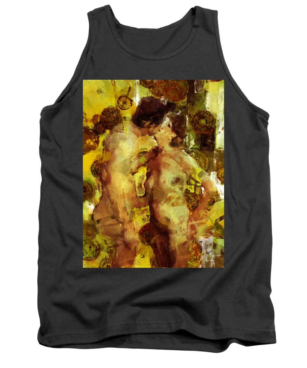 Nudes Tank Top featuring the photograph Kiss Me by Kurt Van Wagner