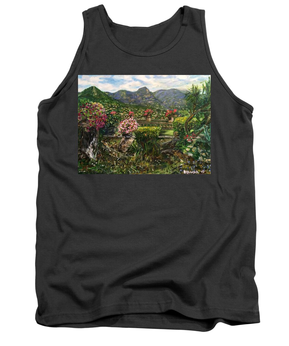 Holiday Tank Top featuring the painting La Belle Vence by Belinda Low