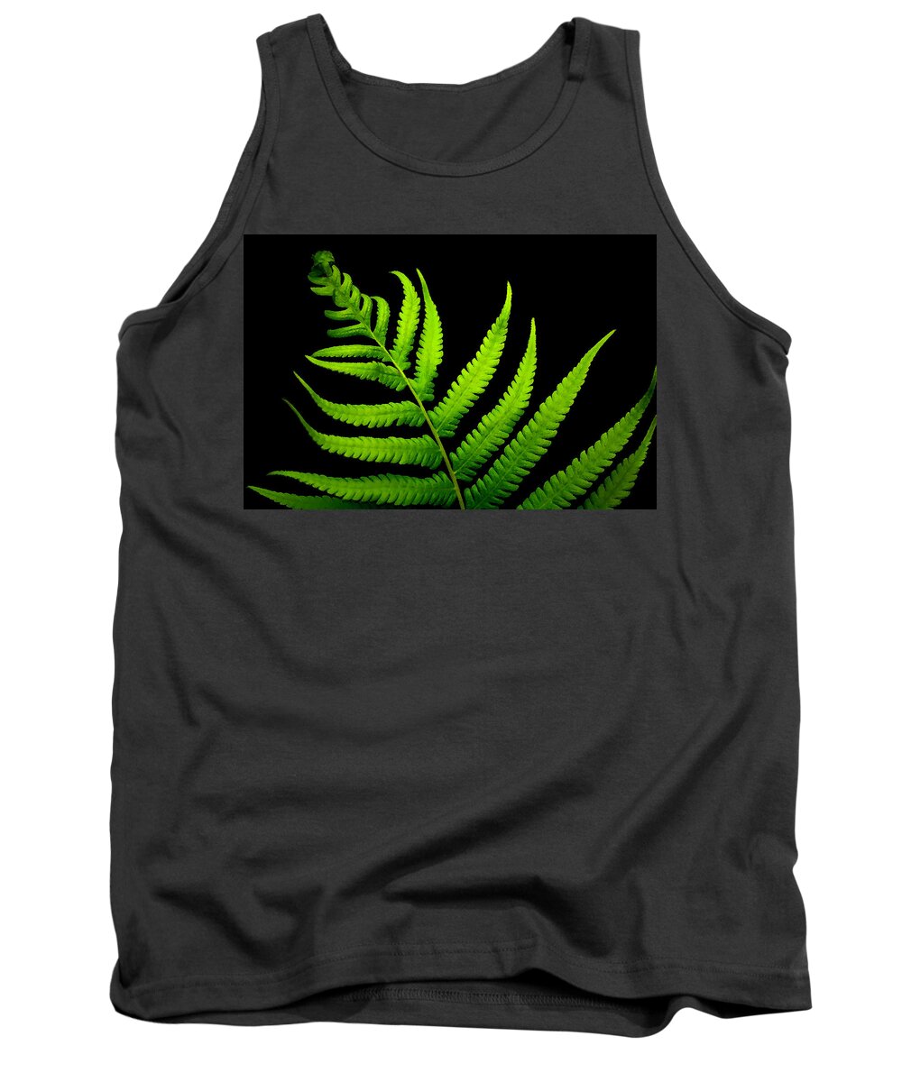 Fern Tank Top featuring the photograph Lady Green by Lorenzo Cassina