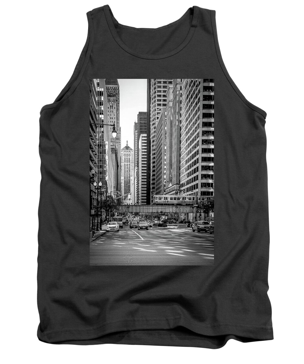 Chicago Tank Top featuring the photograph LaSalle Street by Tony HUTSON