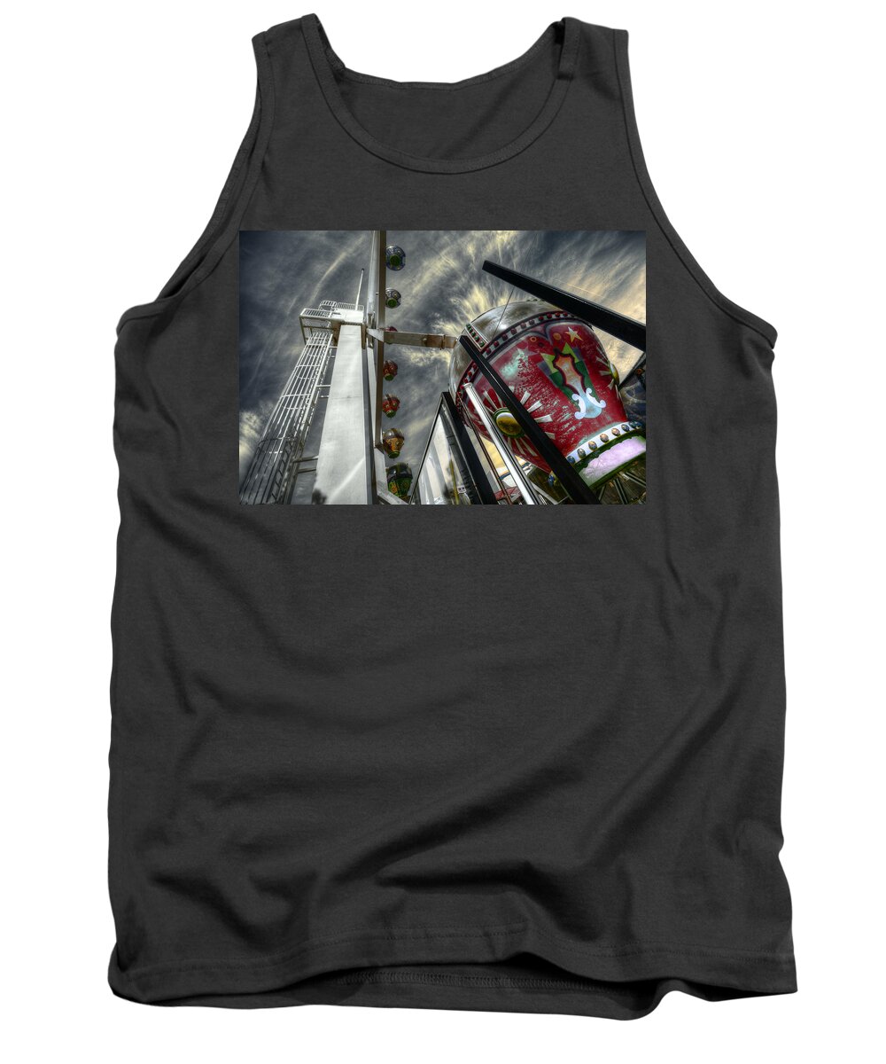 Amusement Tank Top featuring the photograph Launch Pad by Wayne Sherriff