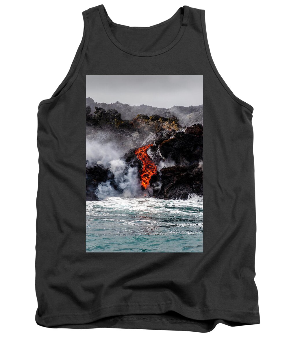 Lava Tank Top featuring the photograph Lava Snake by Daniel Murphy
