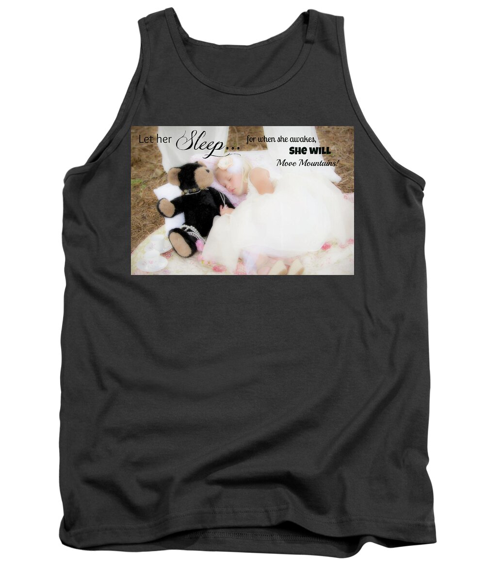 Let Her Sleep Tank Top featuring the photograph Let Her Sleep by Cynthia Wolfe
