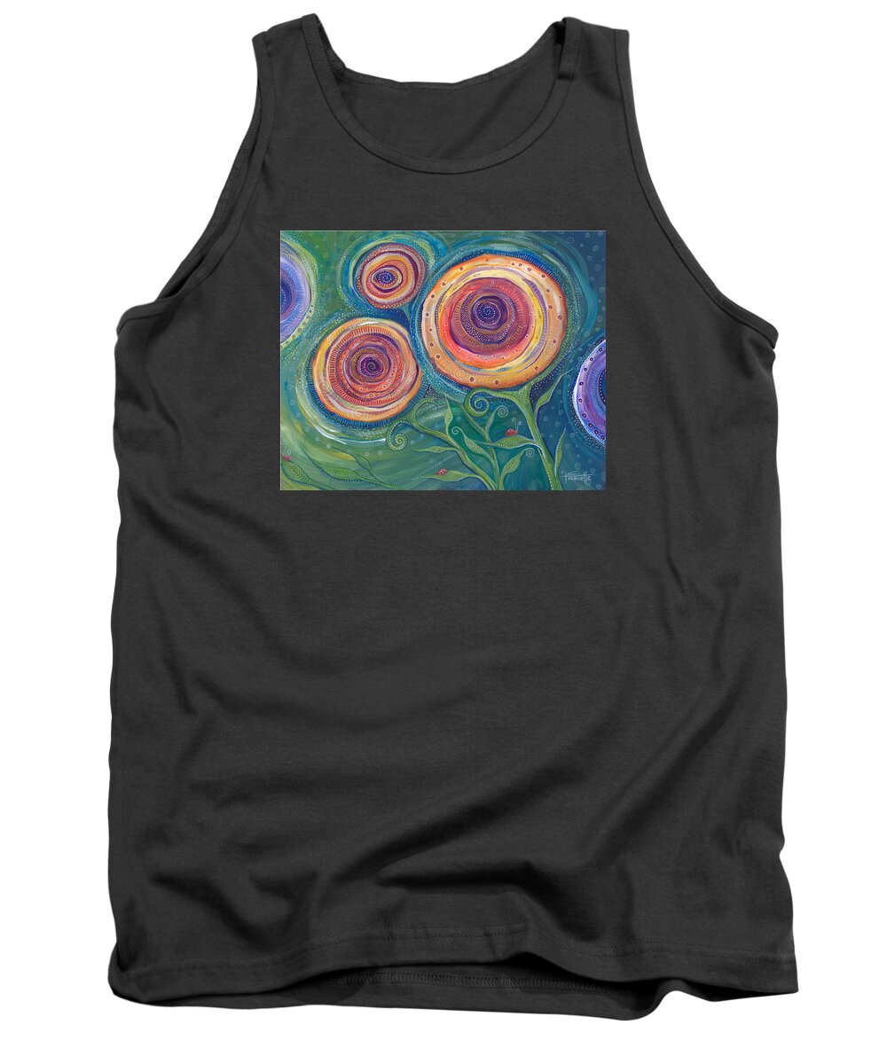 Flowers Tank Top featuring the painting Be the Light by Tanielle Childers