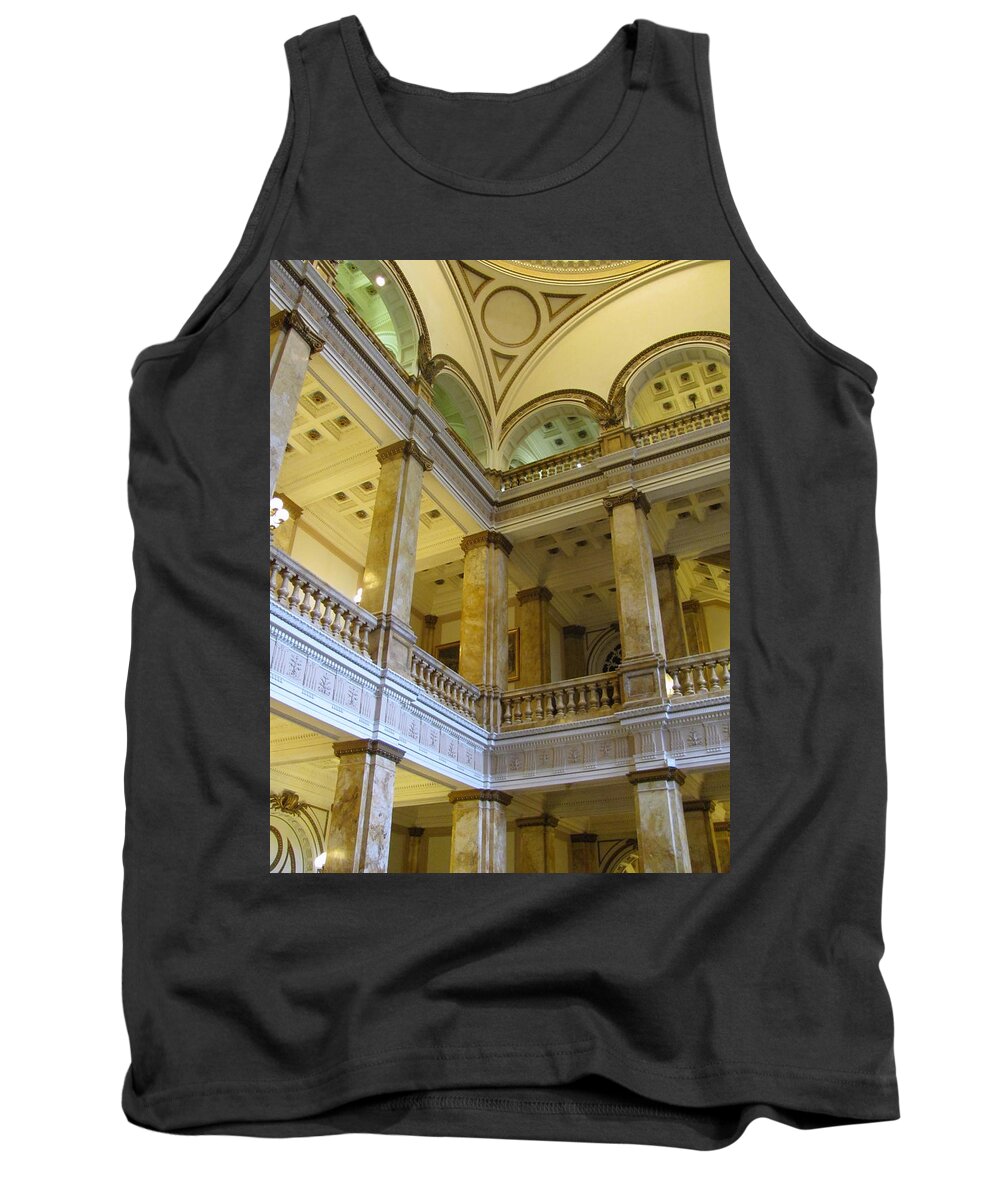 Milwaukee Tank Top featuring the photograph Library 7 by Anita Burgermeister