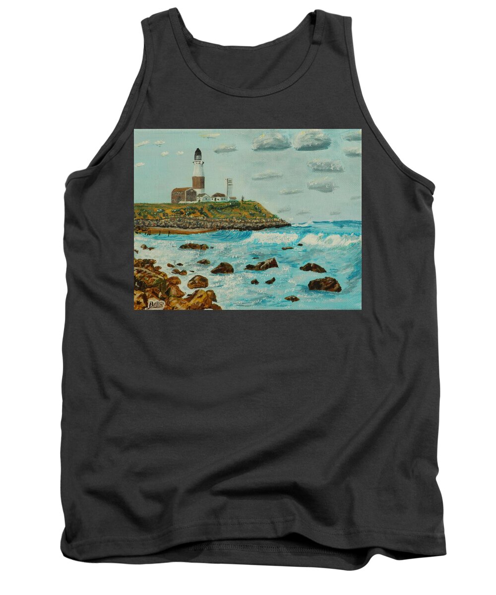 Light House Tank Top featuring the painting Light house by David Bigelow