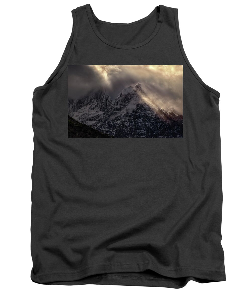 Paine Massif Tank Top featuring the photograph Light Rays by Nicki Frates
