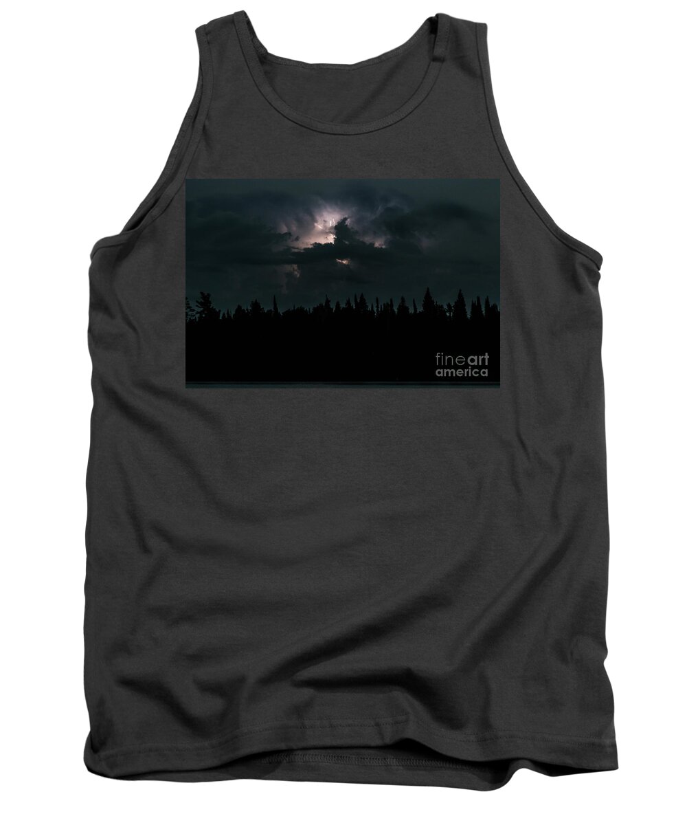Scenic State Park Tank Top featuring the photograph Lightning Storm by CJ Benson