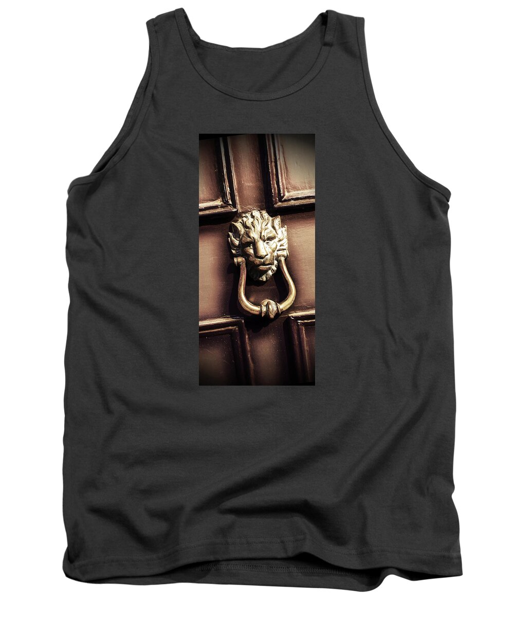 Abstract Tank Top featuring the photograph Lion's den by Tom Gowanlock