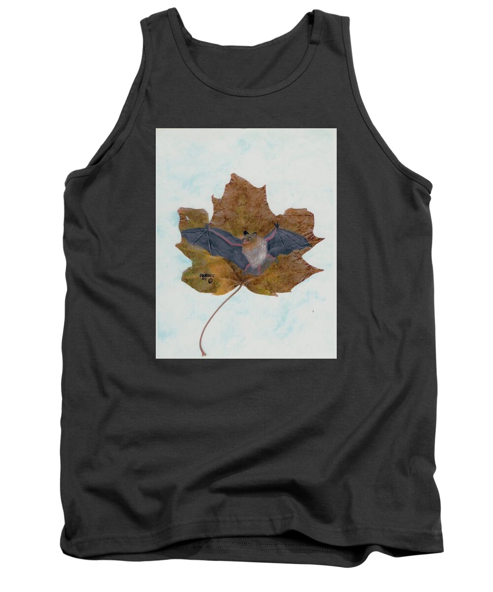 Wildlife Tank Top featuring the painting Little Brown Bat by Ralph Root