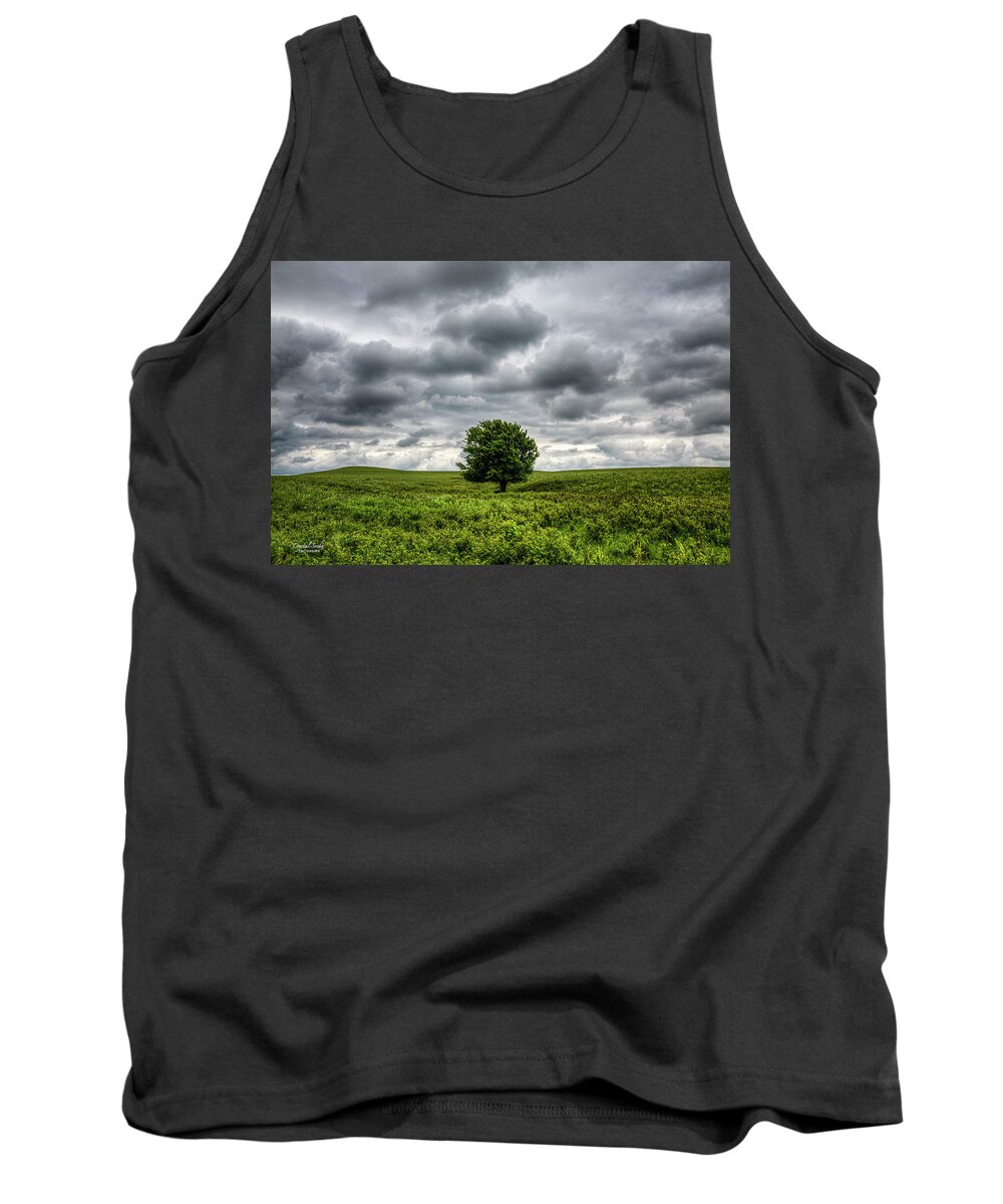 Kansas Tank Top featuring the photograph Lonely Tree by Crystal Socha