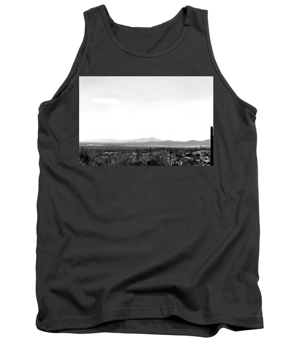 Desert Tank Top featuring the photograph Looking Across by Melisa Elliott