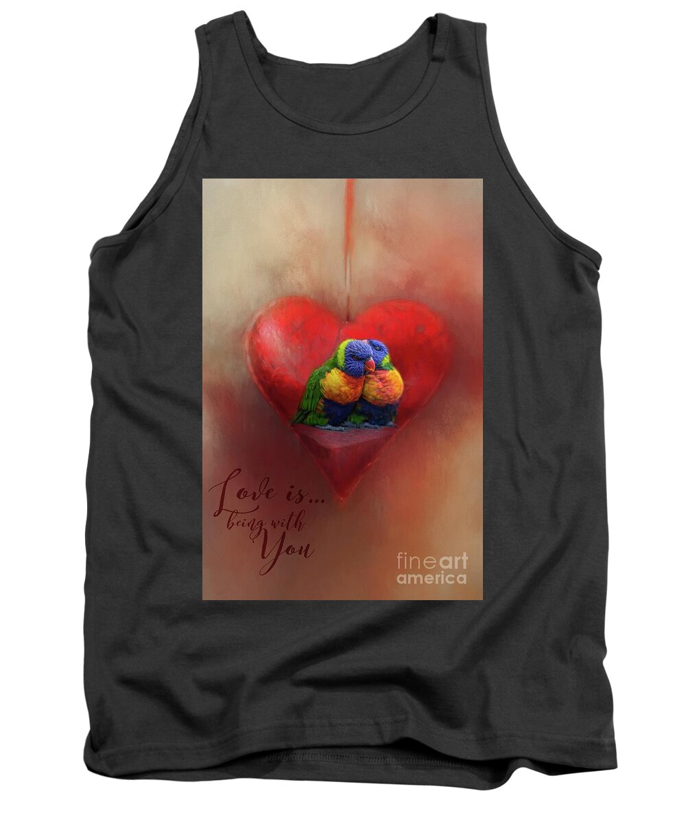 Rainbow Lorries Tank Top featuring the photograph Love Is...Being With You by Eva Lechner