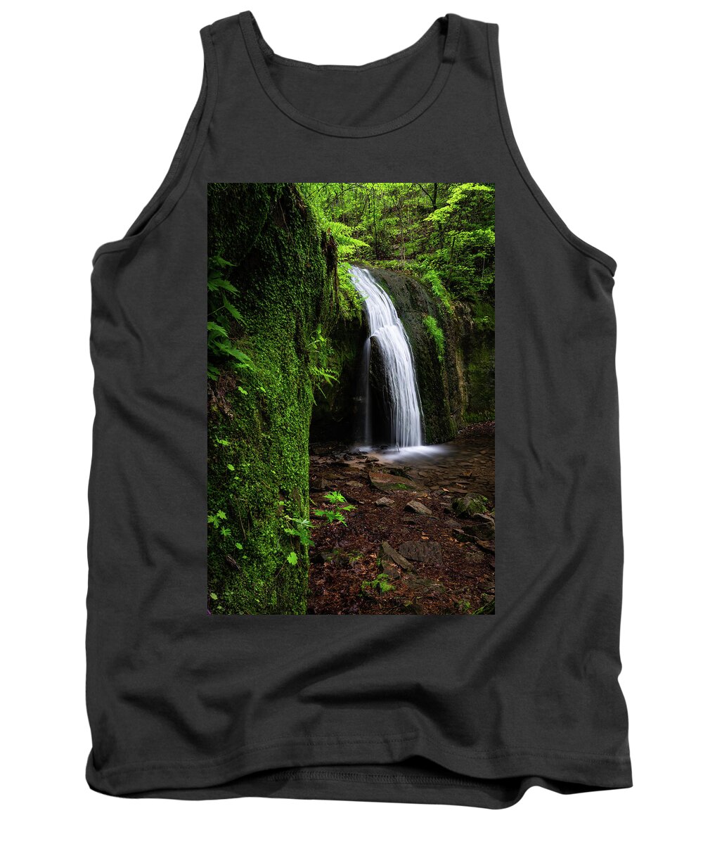 Waterfall Tank Top featuring the photograph Lush by Brad Bellisle