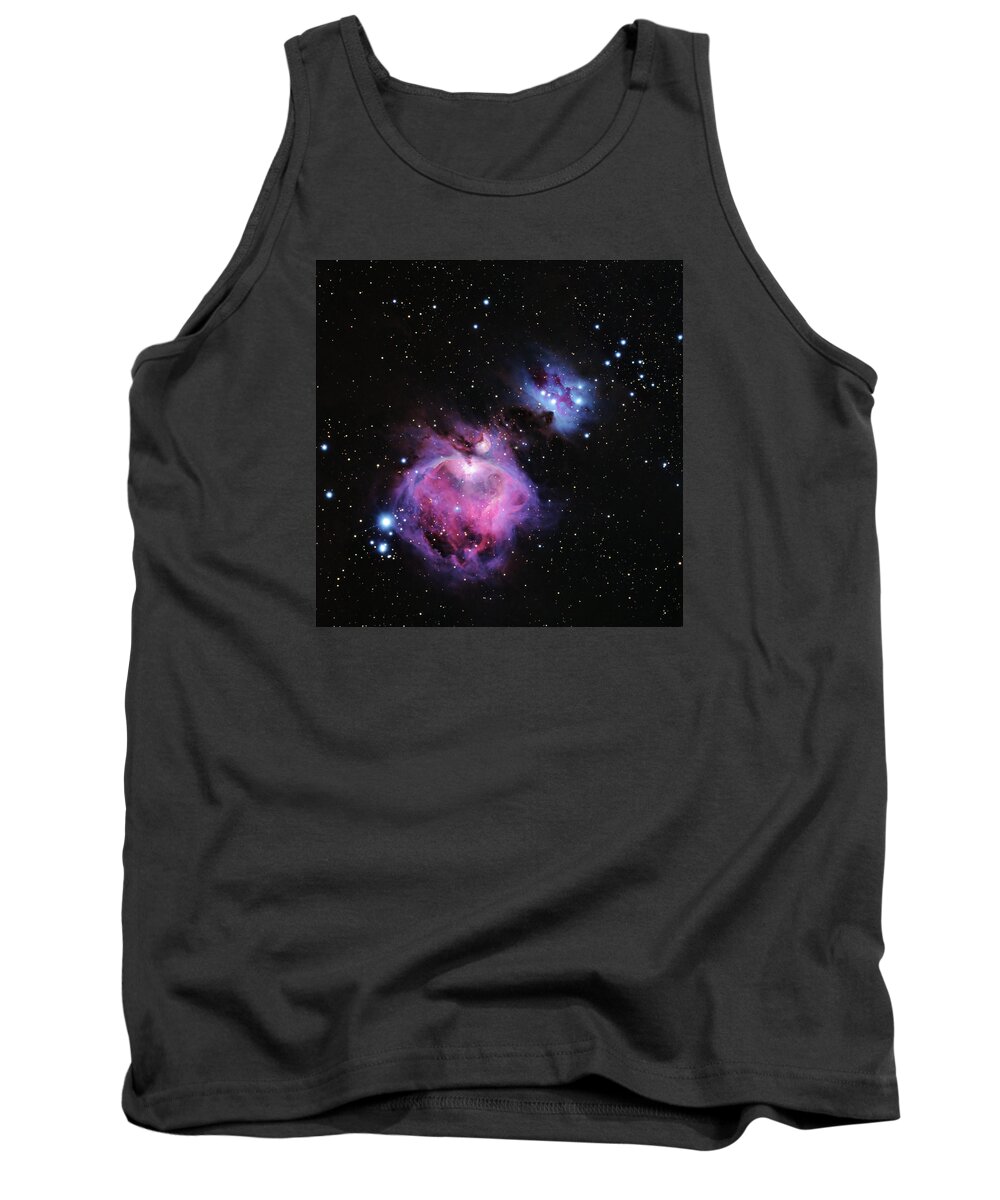 M42 Tank Top featuring the photograph M42--The Great Nebula in Orion by Alan Vance Ley