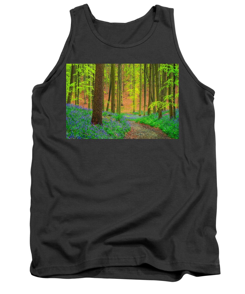 Flowers Tank Top featuring the photograph Magical Forest by Maciej Markiewicz