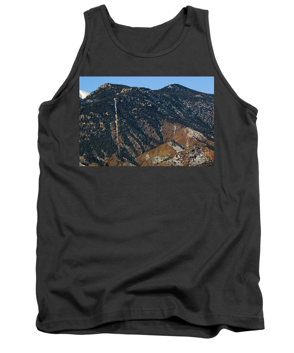 Manitou Incline Tank Top featuring the photograph Manitou Incline photographed from Red Rock Canyon by Steven Krull