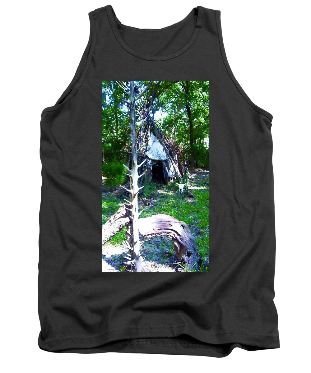 Native American; Sacred Tank Top featuring the digital art Many Journies by Kicking Bear Productions