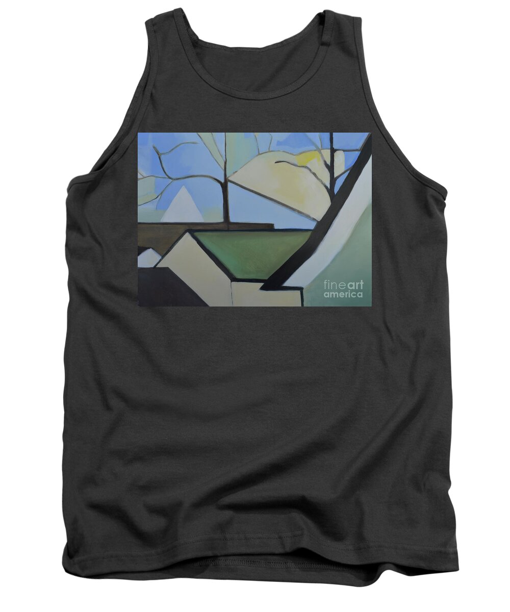 Bogota Nj Tank Top featuring the painting Maplewood by Ron Erickson