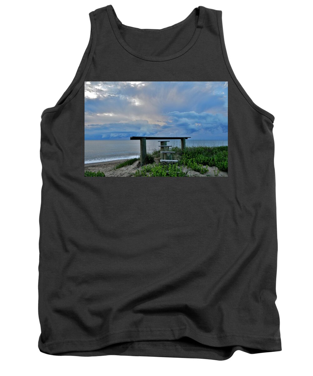 Obx Sunrise Tank Top featuring the photograph May 7th Sunrise by Barbara Ann Bell