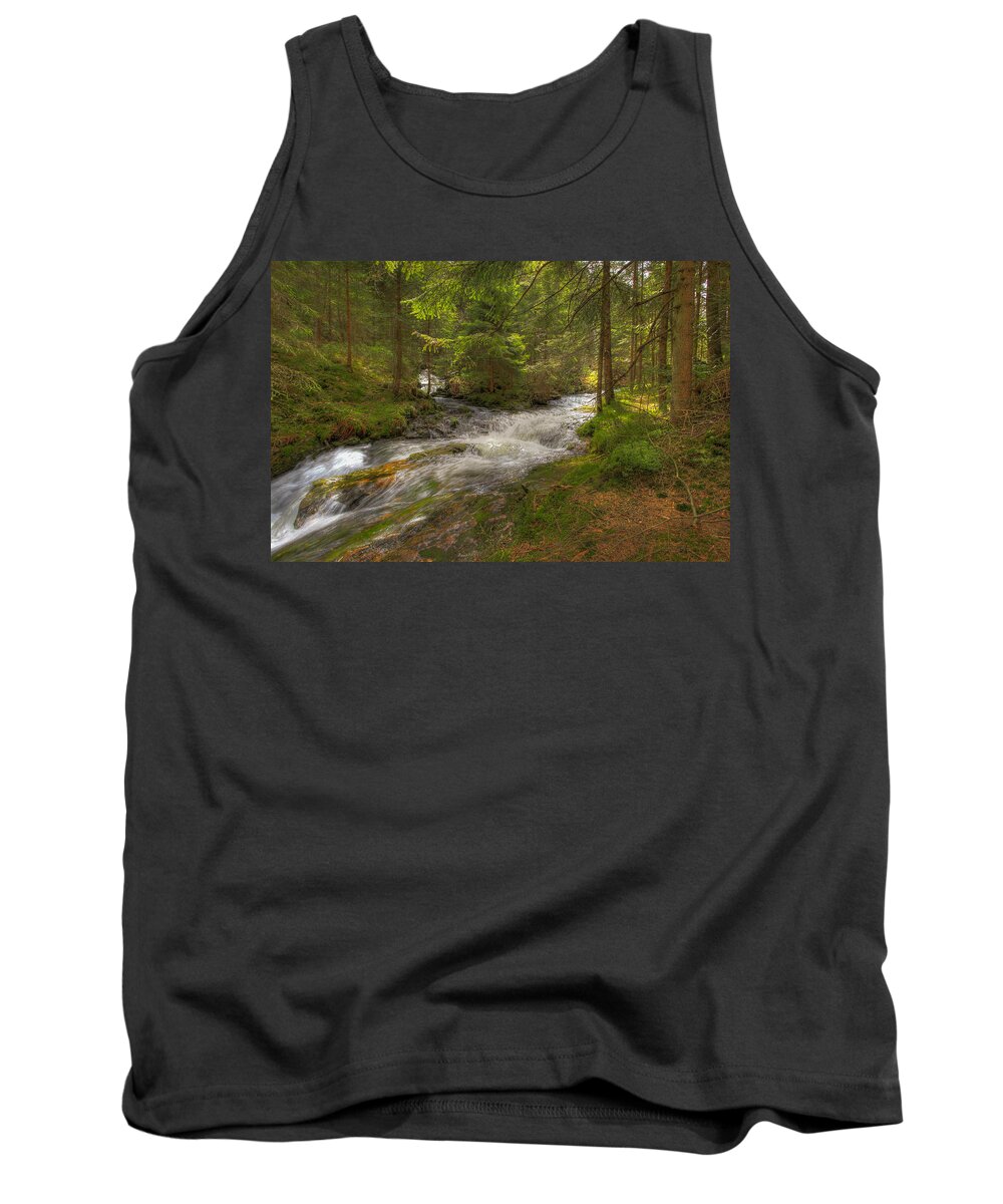 Mountain Tank Top featuring the photograph Meeting of the Streams by Sean Allen