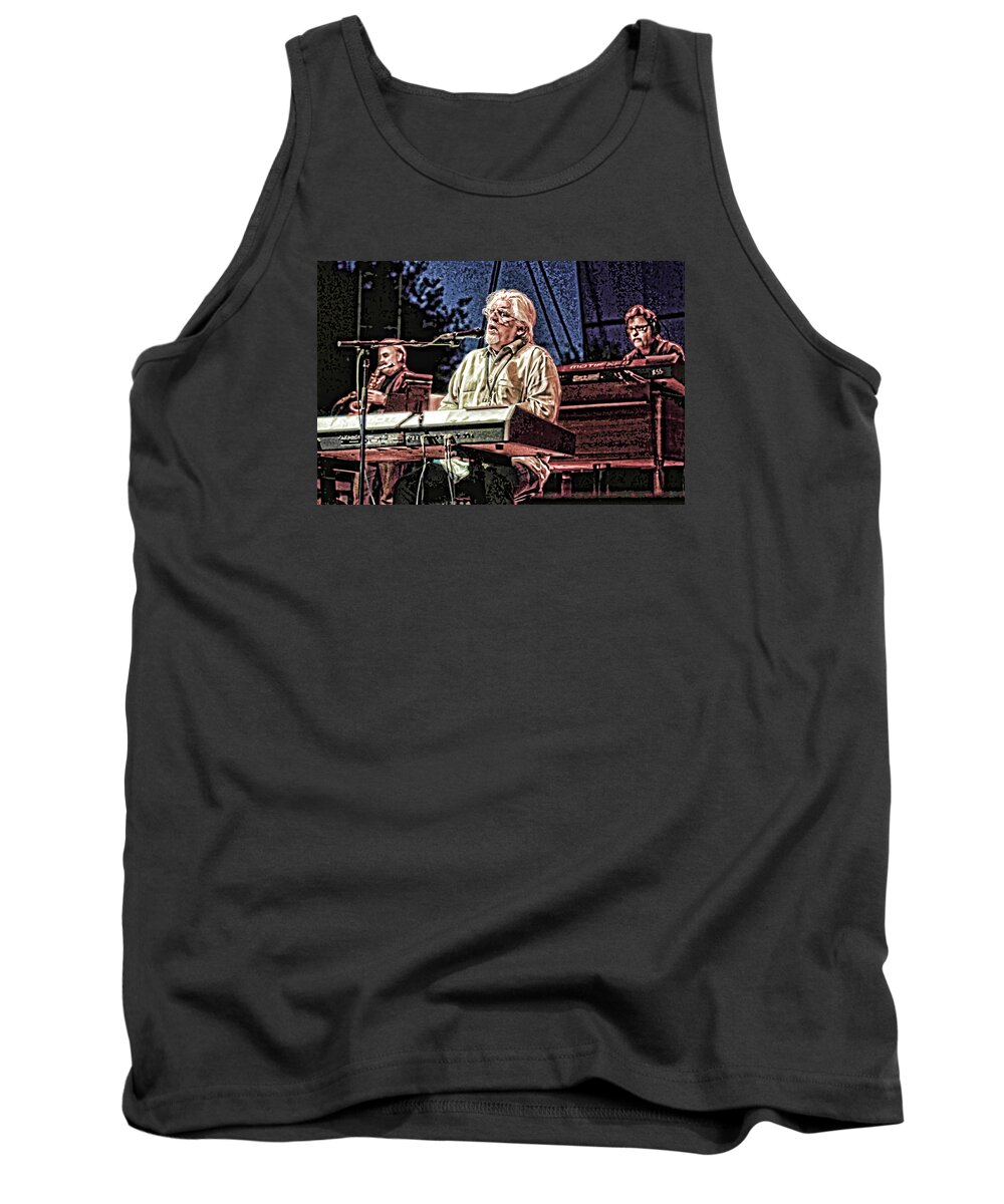 Michael Mcdonald Tank Top featuring the photograph Michael McDonald and Band by Ginger Wakem