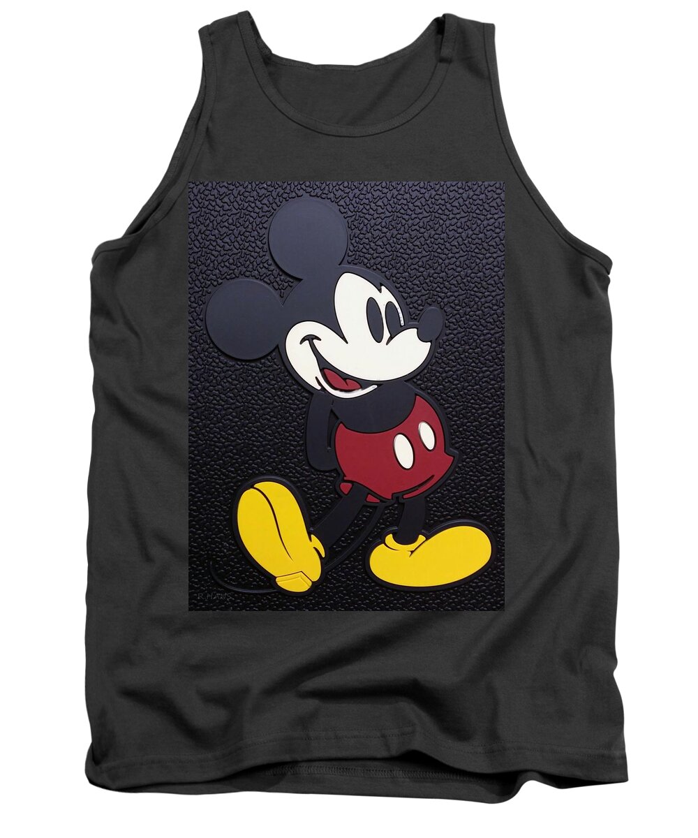 Mickey Mouse Tank Top featuring the photograph Mickey Mat by Rob Hans