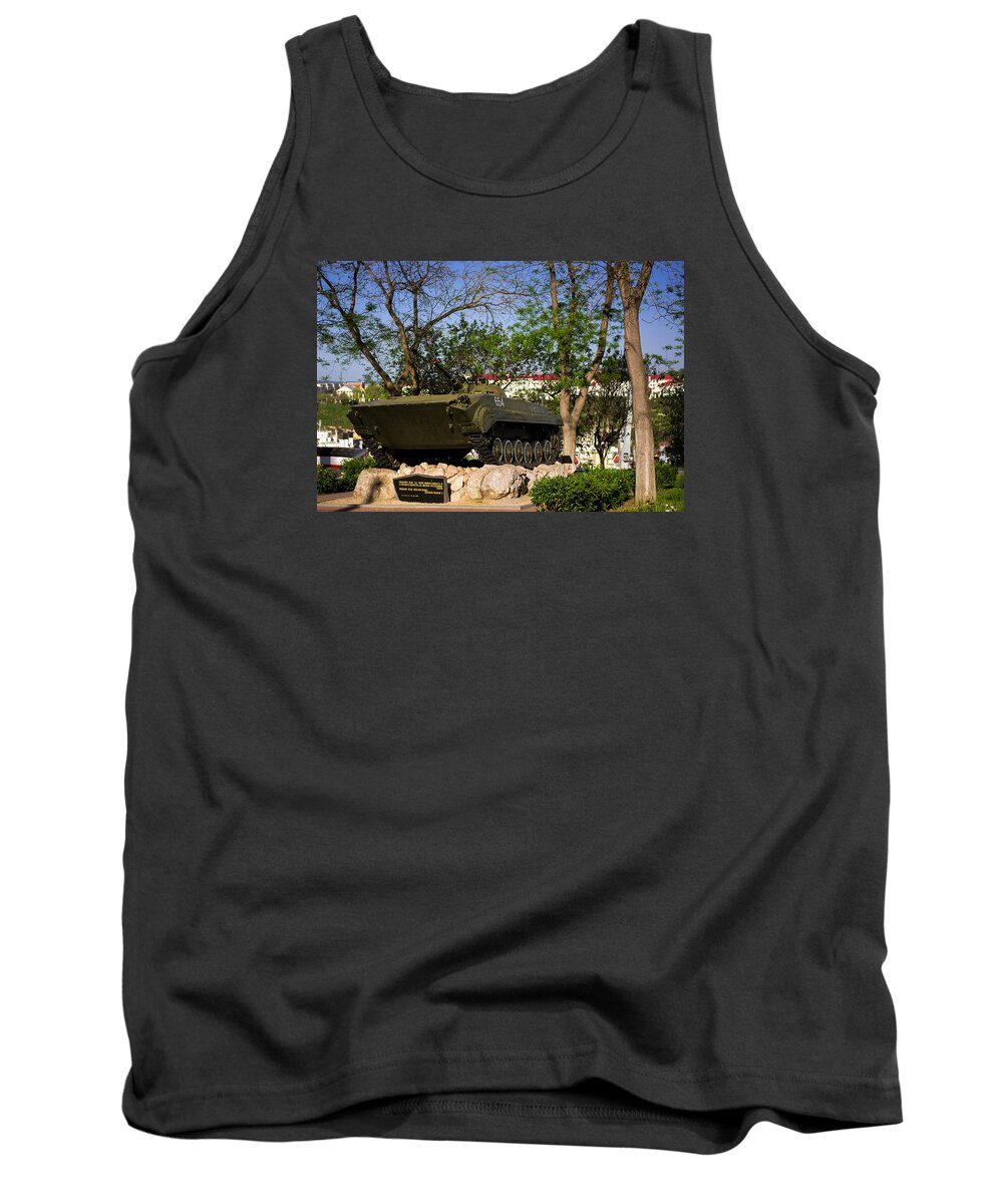 Military Girlfriend Tank Top featuring the photograph Military girlfriend by Ivan Chobanyk