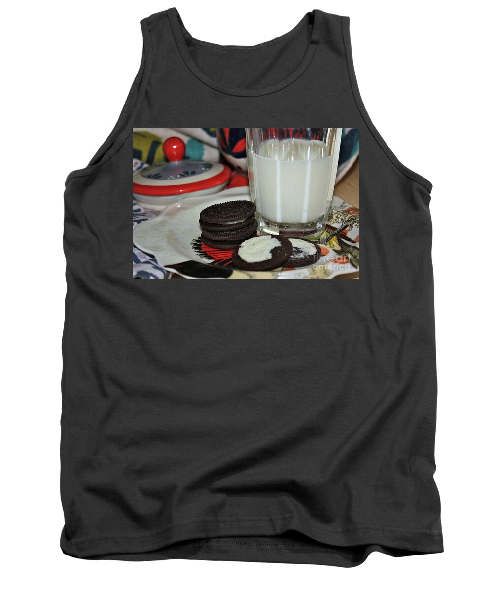 Cookies Tank Top featuring the photograph Milks Favorite Cookie by Marcia Breznay