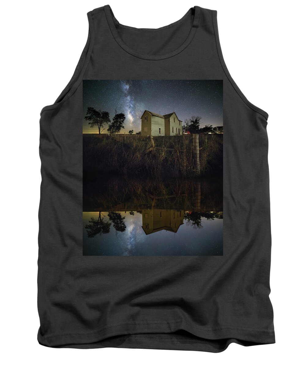 Milky Way Tank Top featuring the photograph Mirror, mirror by Aaron J Groen