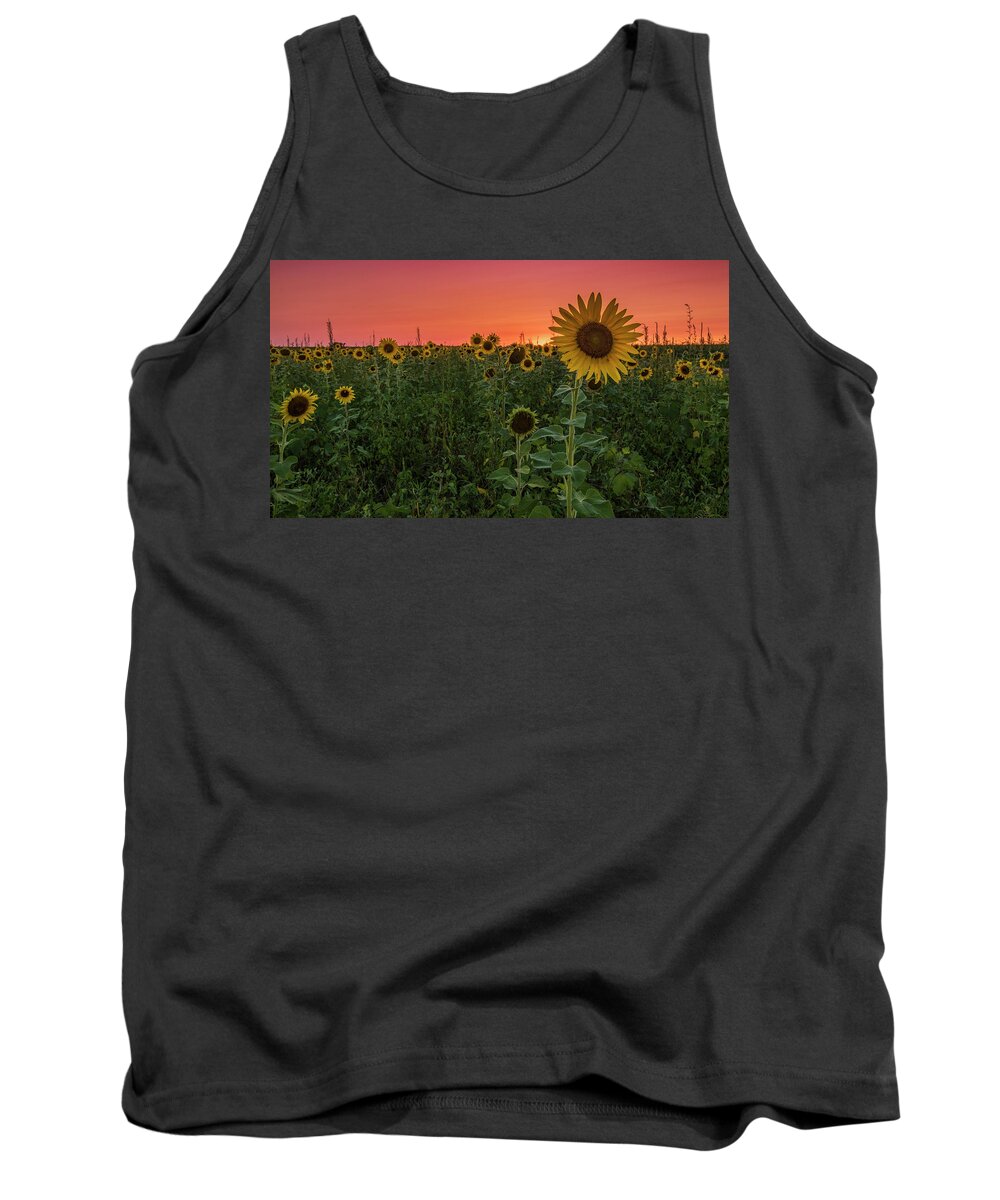 Sunset Tank Top featuring the photograph Missouri Sunset by Holly Ross