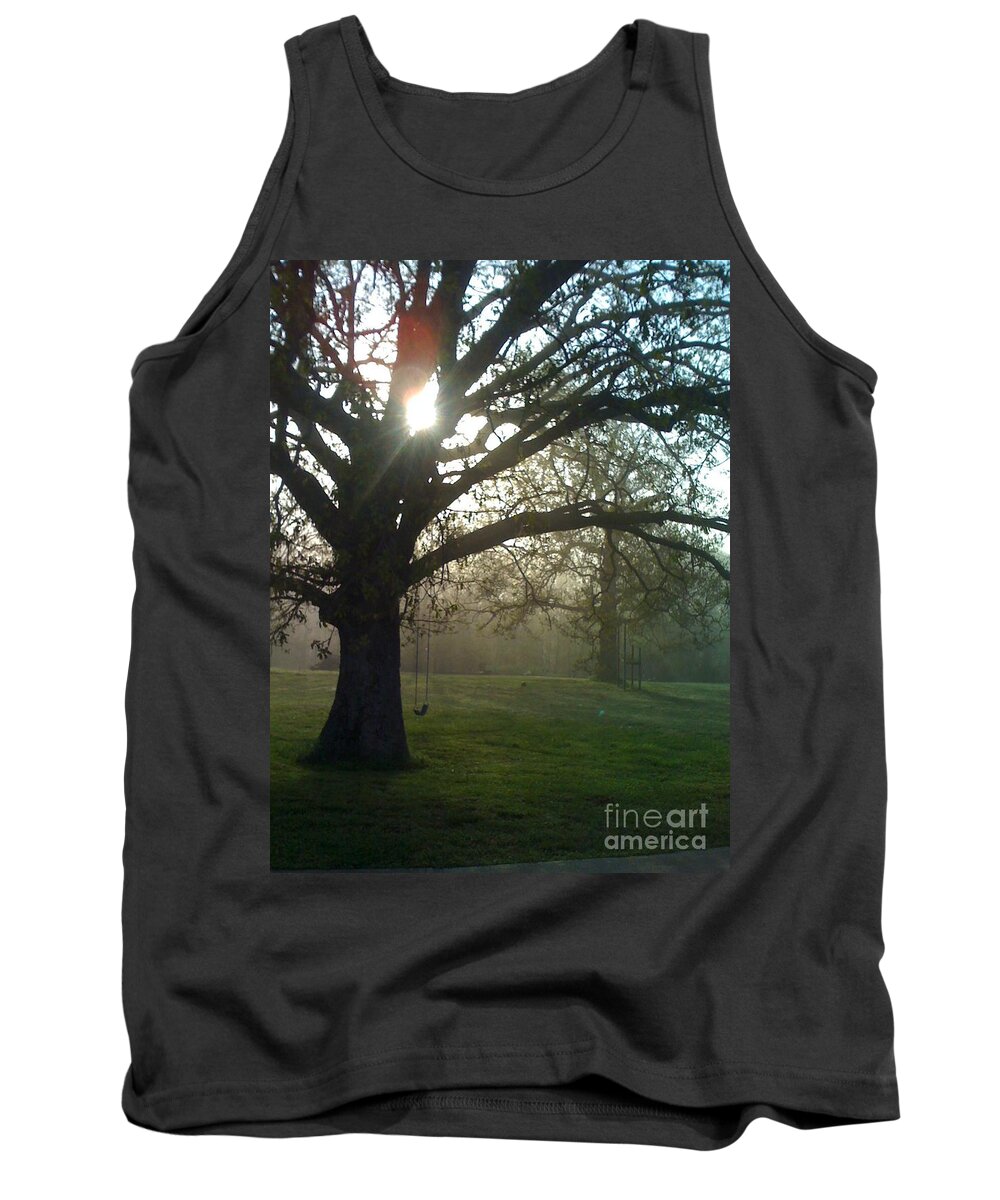Mist Tank Top featuring the photograph MIsty Morning by Nadine Rippelmeyer