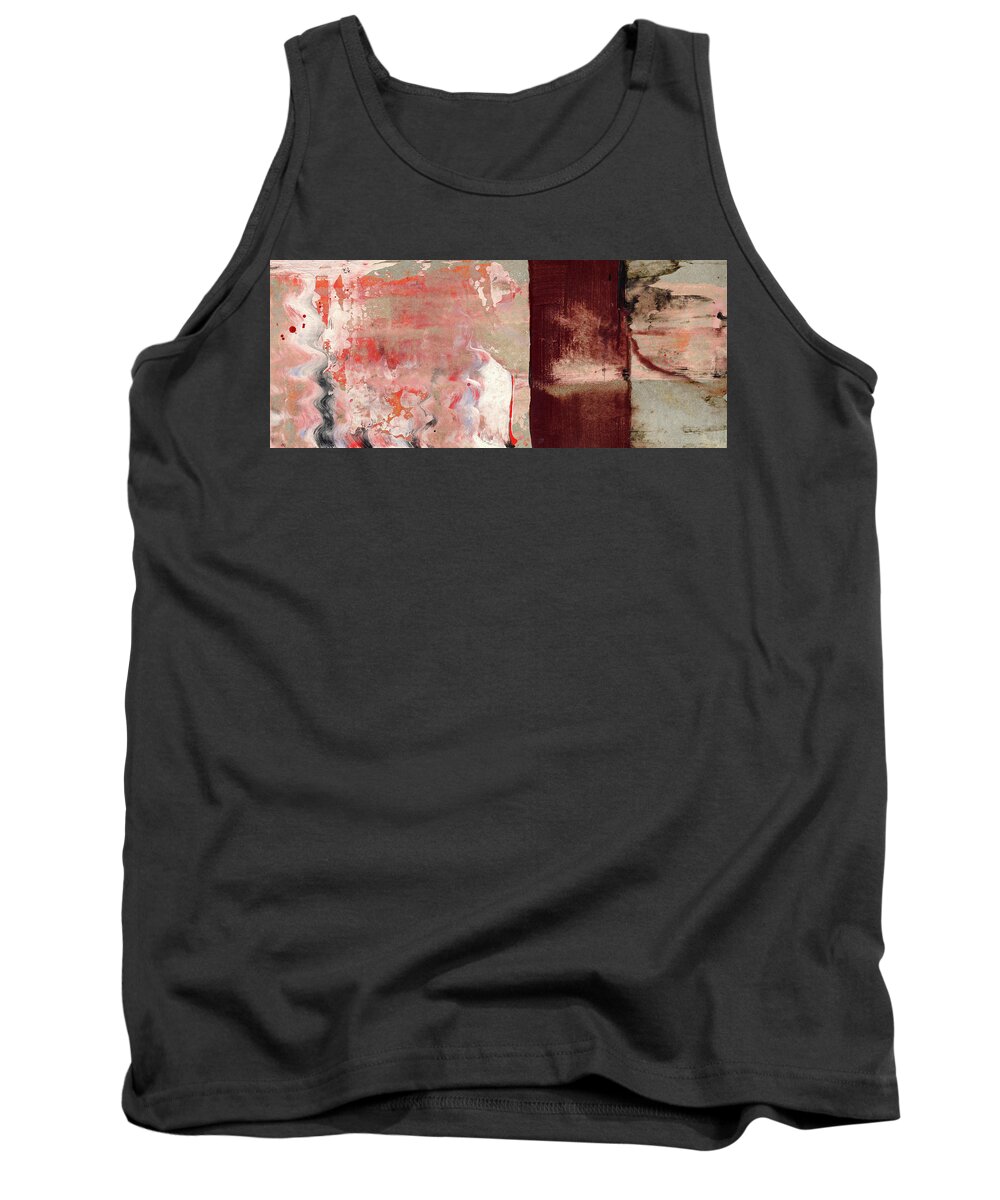 Contemporary Paintings Tank Top featuring the painting Moment Of Glory - Contemporary Earthtone Abstract Art Painting by Modern Abstract