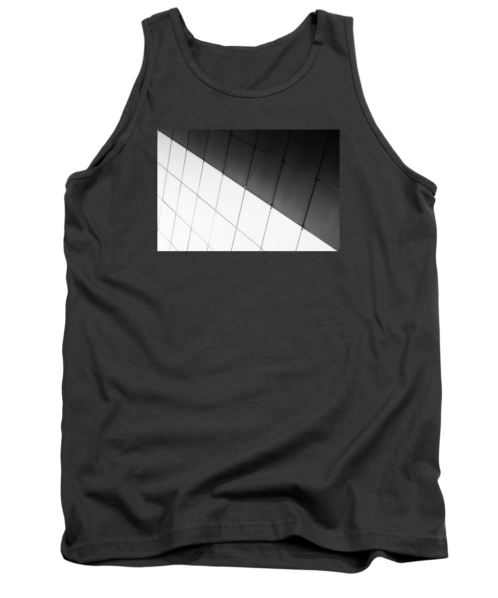 Monochrome Tank Top featuring the photograph Monochrome Building Abstract 3 by John Williams