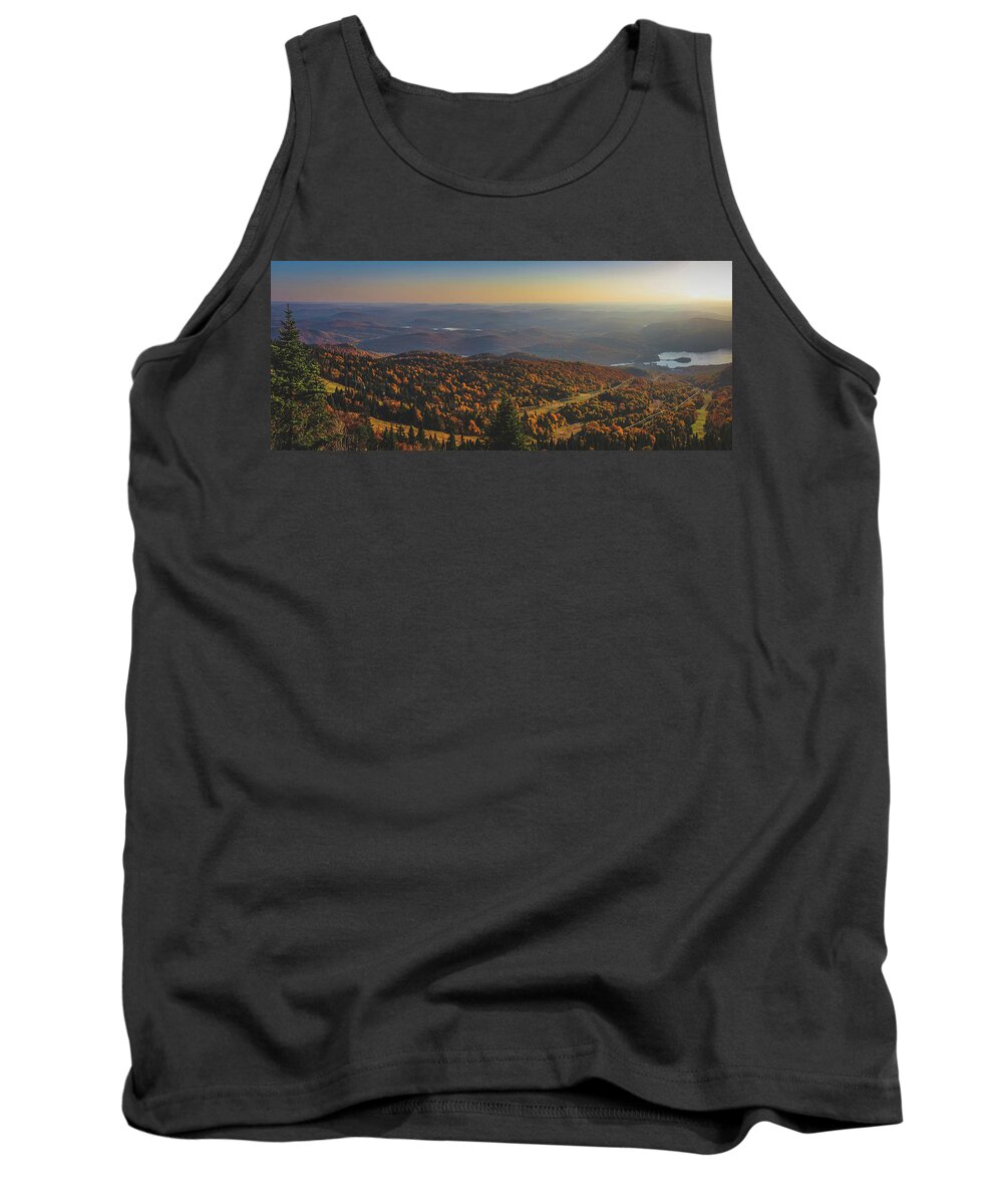 Aerial Tank Top featuring the photograph Mont Tremblant Summit Panorama by Andy Konieczny