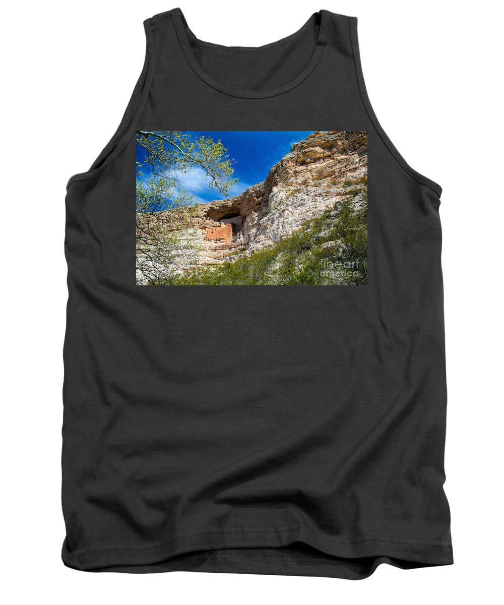 Castle Tank Top featuring the photograph Montezuma's Castle by SnapHound Photography