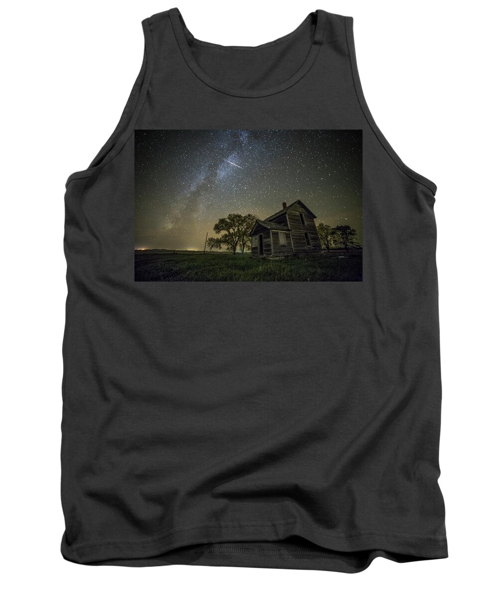 Night Tank Top featuring the photograph Montrose Orionid by Aaron J Groen