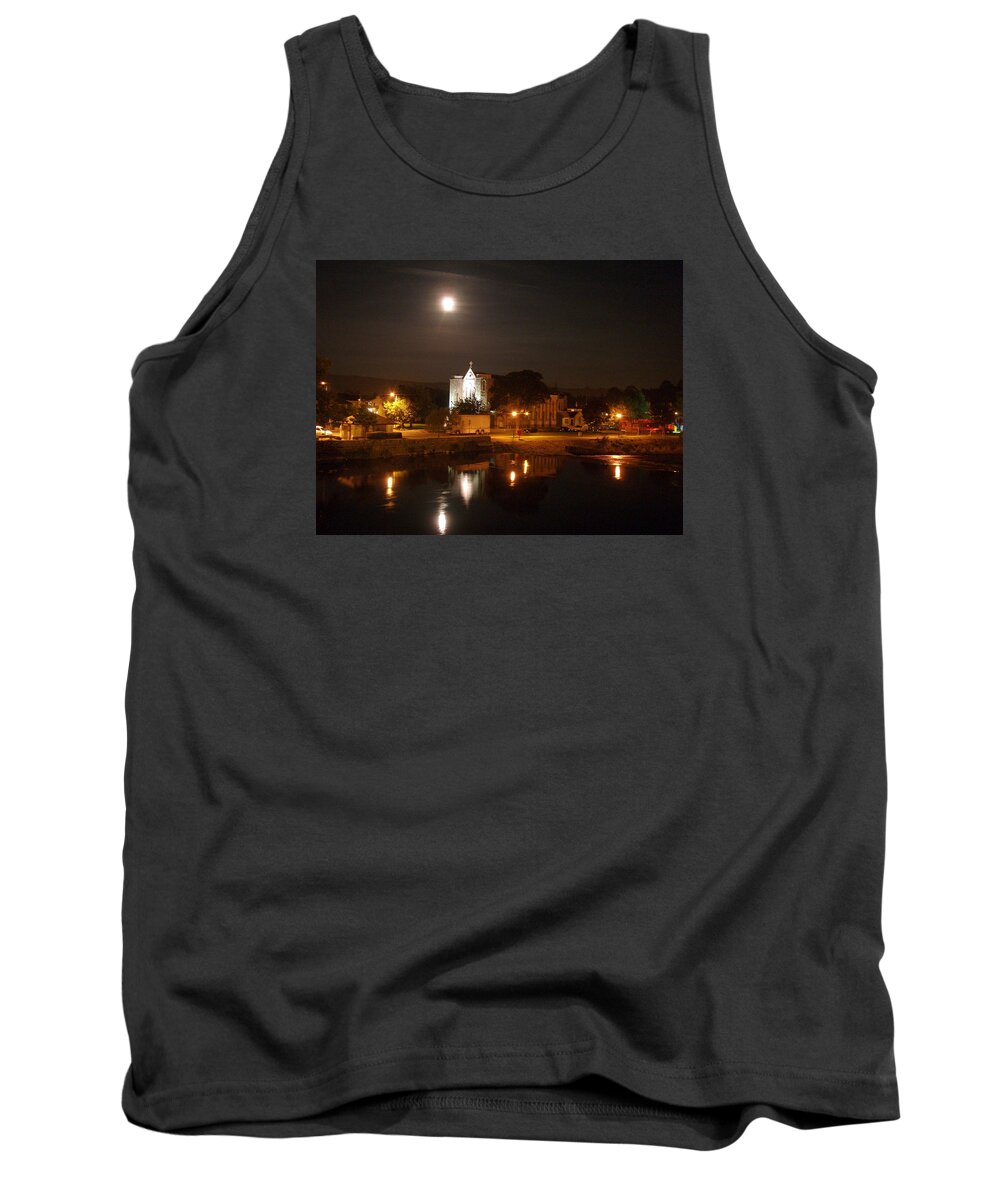 Moon Tank Top featuring the photograph Moon town by Lukasz Ryszka