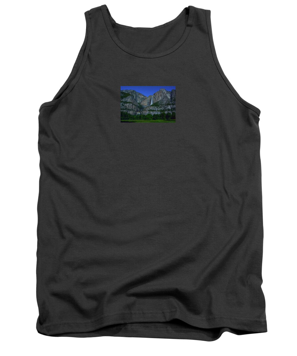 Yosemite Moonbow Tank Top featuring the photograph Moonbow Yosemite Falls by Raymond Salani III