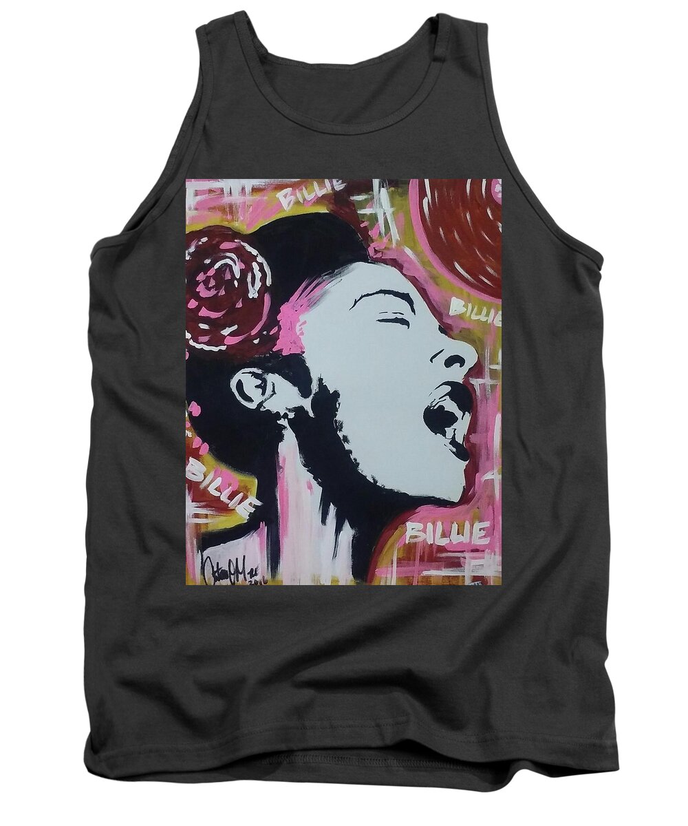 Jazz Tank Top featuring the painting Moore Holidays by Antonio Moore