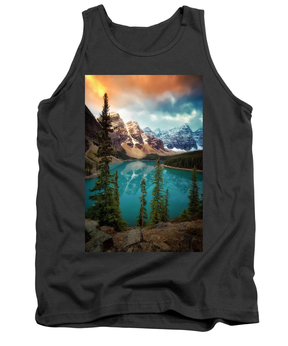 Sunrise Tank Top featuring the photograph Morning Eruption by Nicki Frates