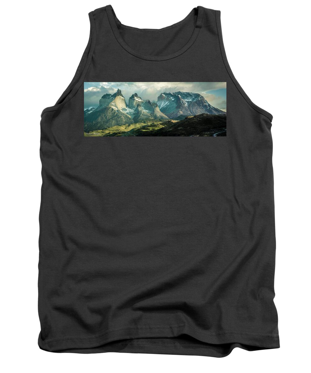 Mountain Tank Top featuring the photograph Morning Shadows by Andrew Matwijec